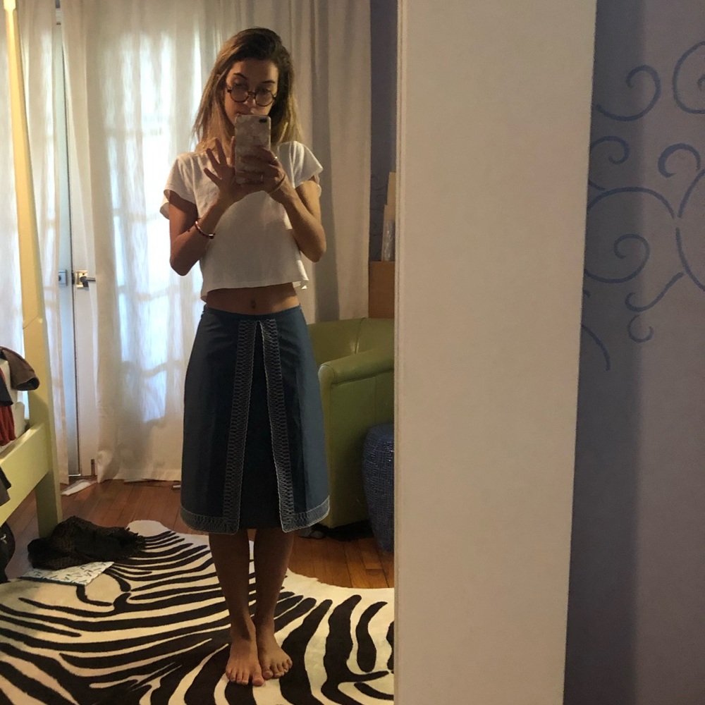 Tocca blue skirt